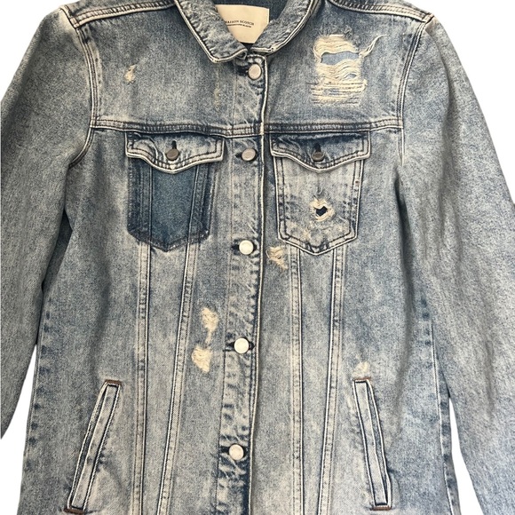 Maison Scotch Elongated Trucker Jacket Size 1/US Small - Picture 9 of 15
